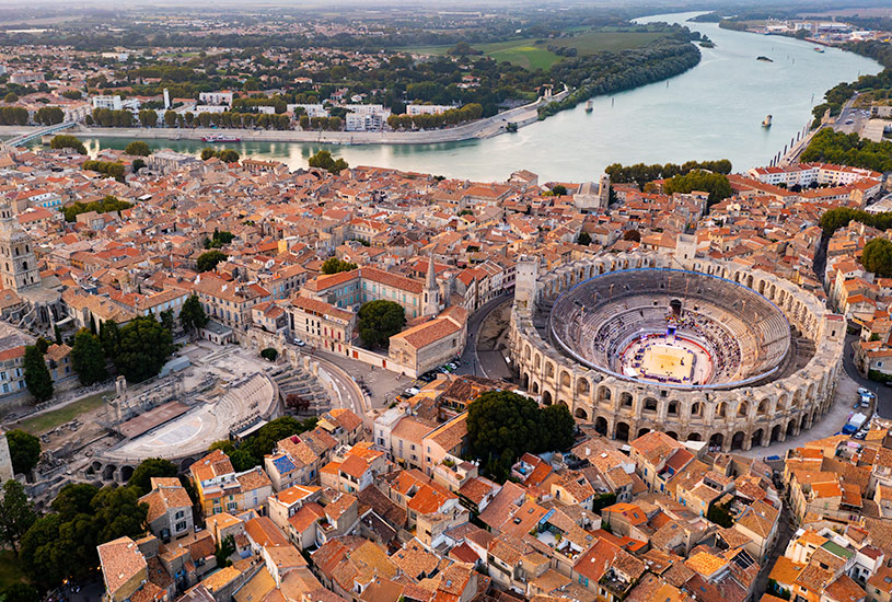 Arles, Rhone River